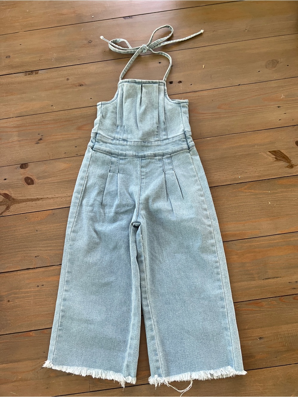 NWT Tulabee Denim Halter Jumpsuit - 2T